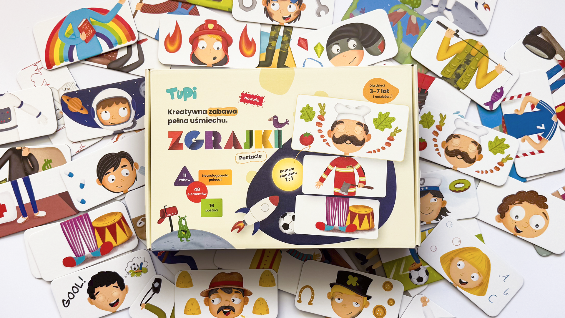 Układanka mix and match - Postacie